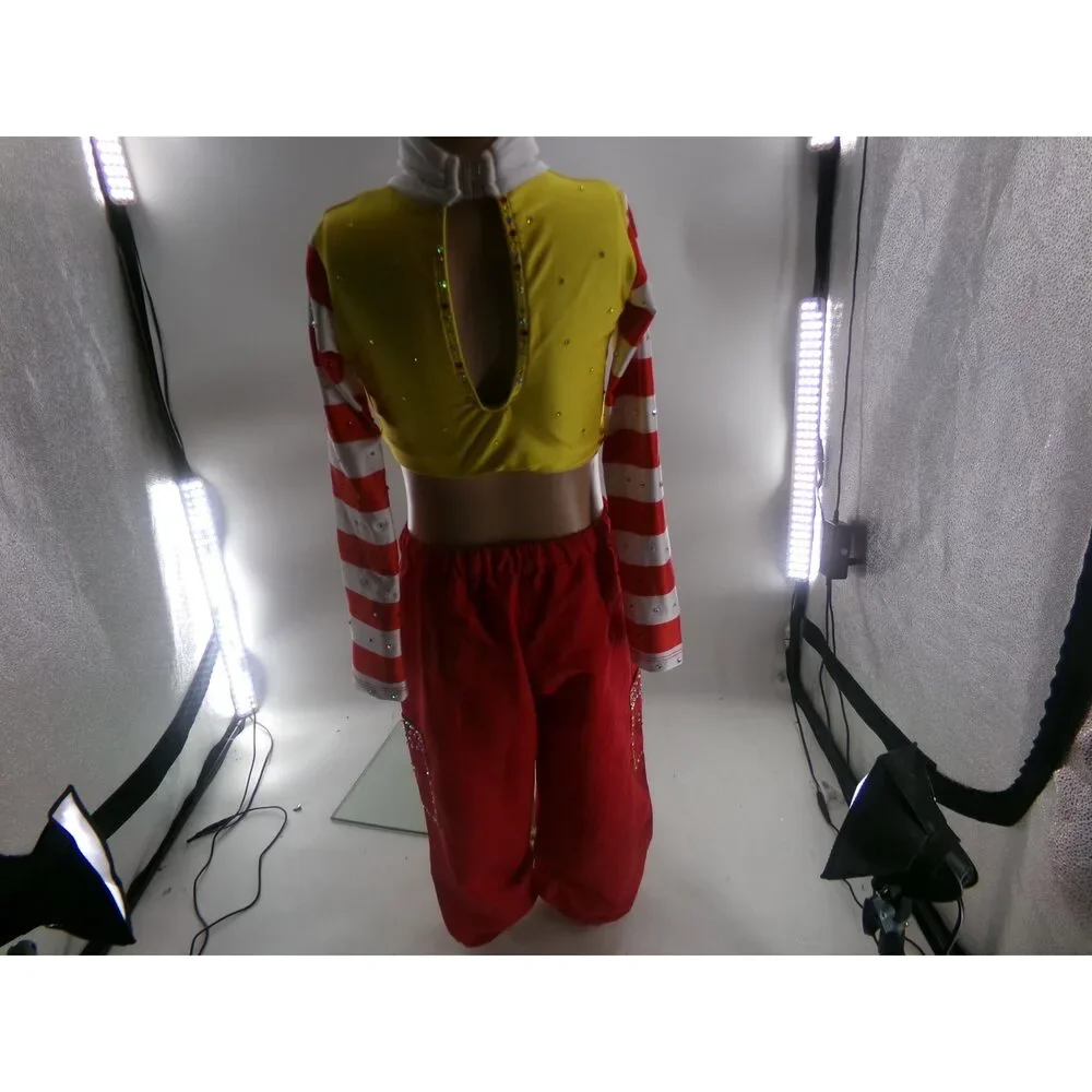 Pre-Owned Dance Costume Small Child/Large Child Red Yellow Mcdonalds Hip Hop Ja